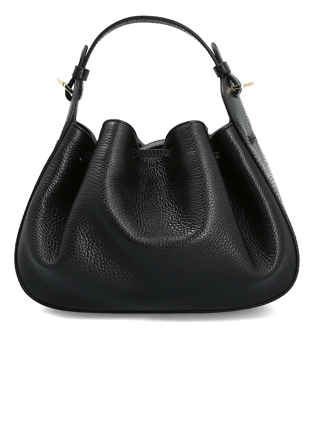 MINI SEAU LEONIE CUIR NOIR