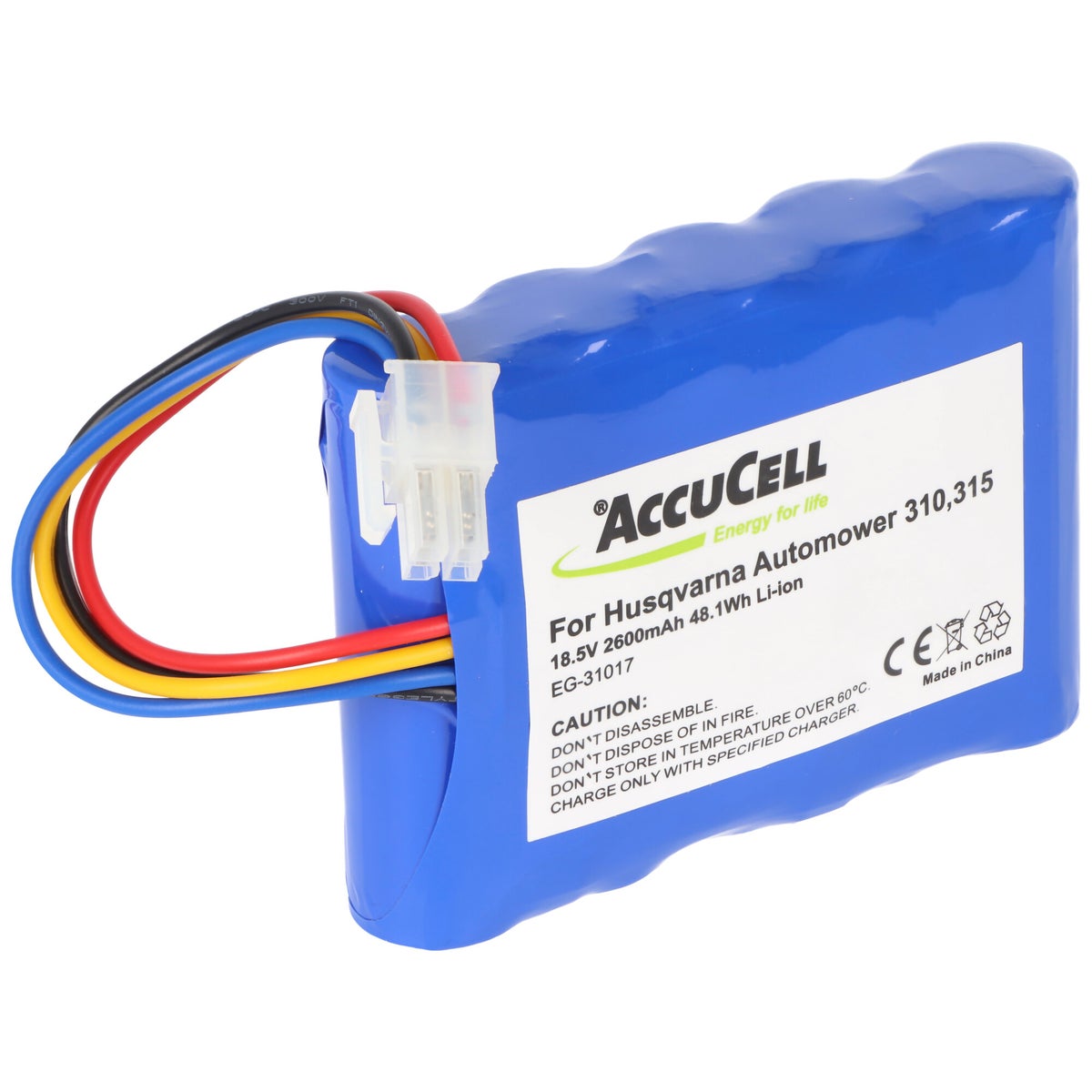 Accu geschikt voor Husqvarna Automower 310, 315 Li-Ion accu 584 85 28-01 18,5V 2600mAh 48,1Wh vanaf modeljaar 2015