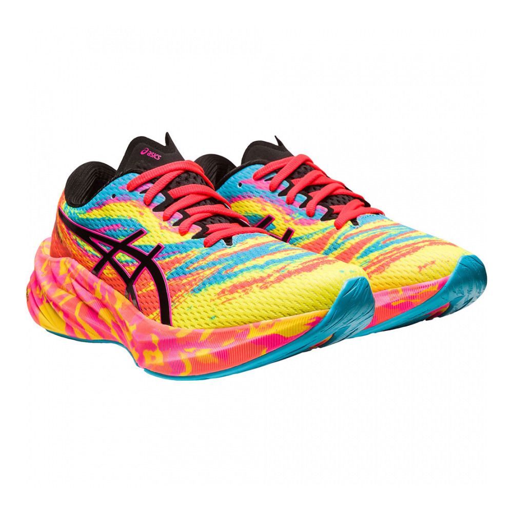 Asics NOVABLAST 3 - Chaussures running Femme aquarium/vibrant yellow