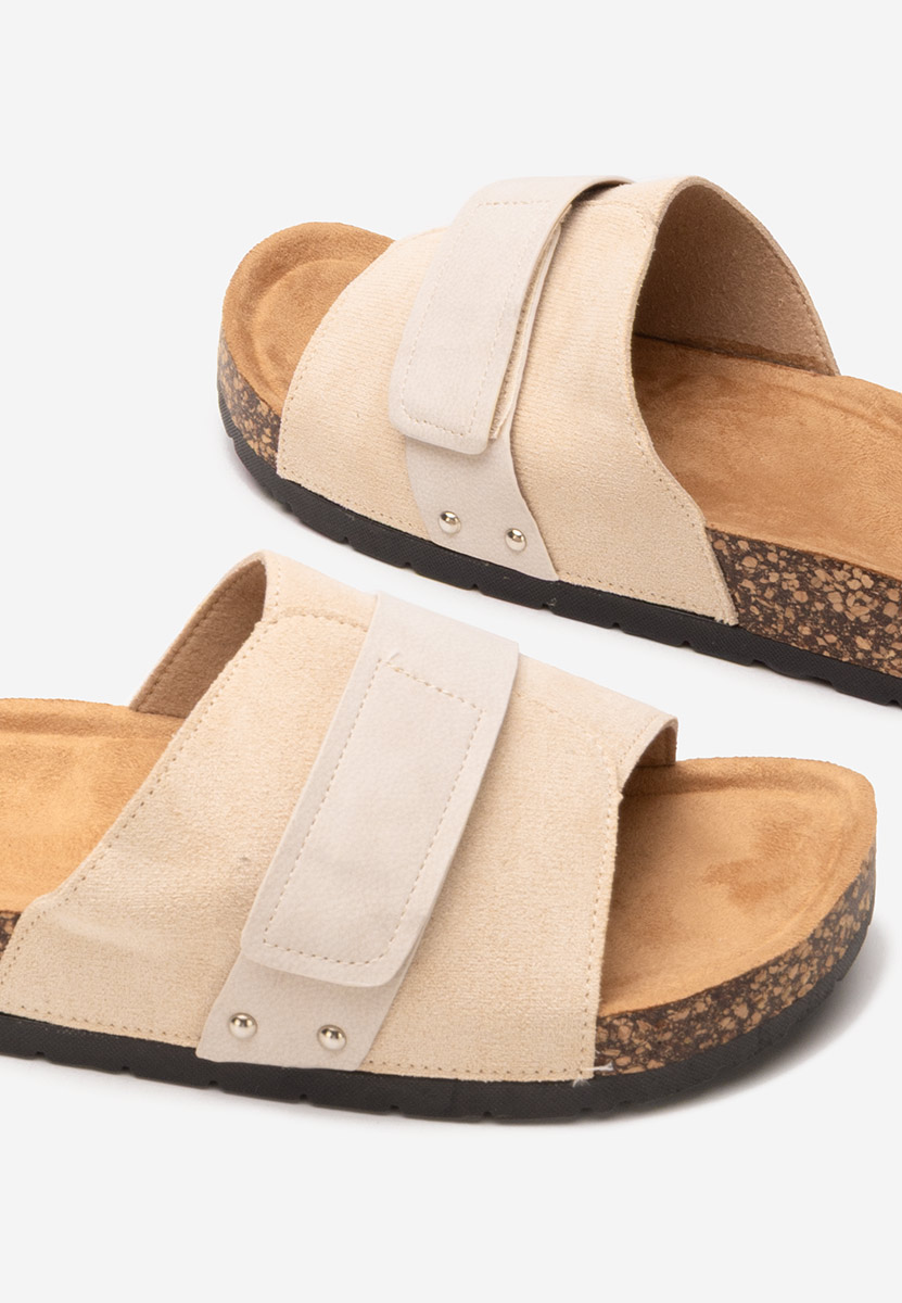 Mules femme beige Miela