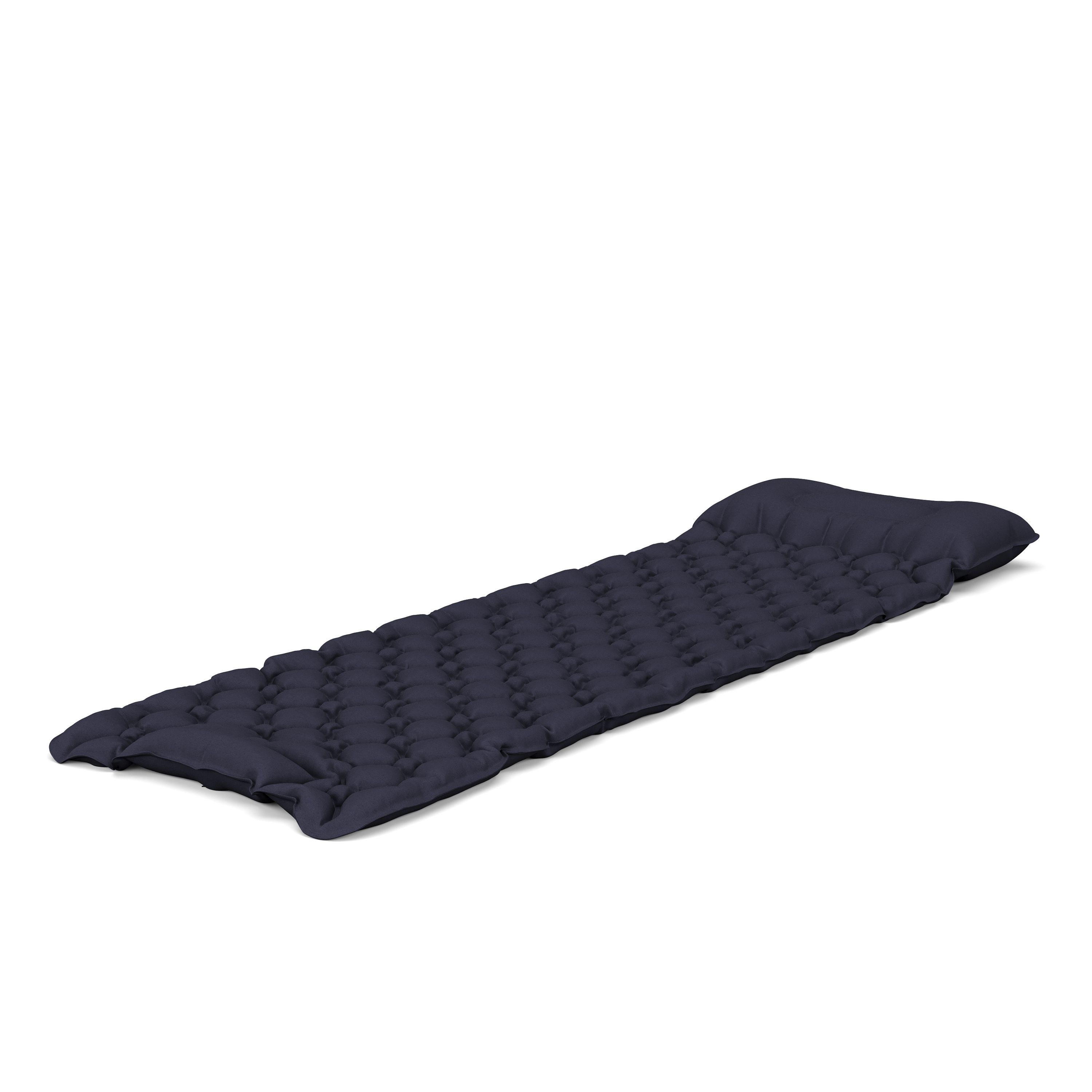 Campingmatte mit Kissen 195 x 60 x 5 cm dunkelblau