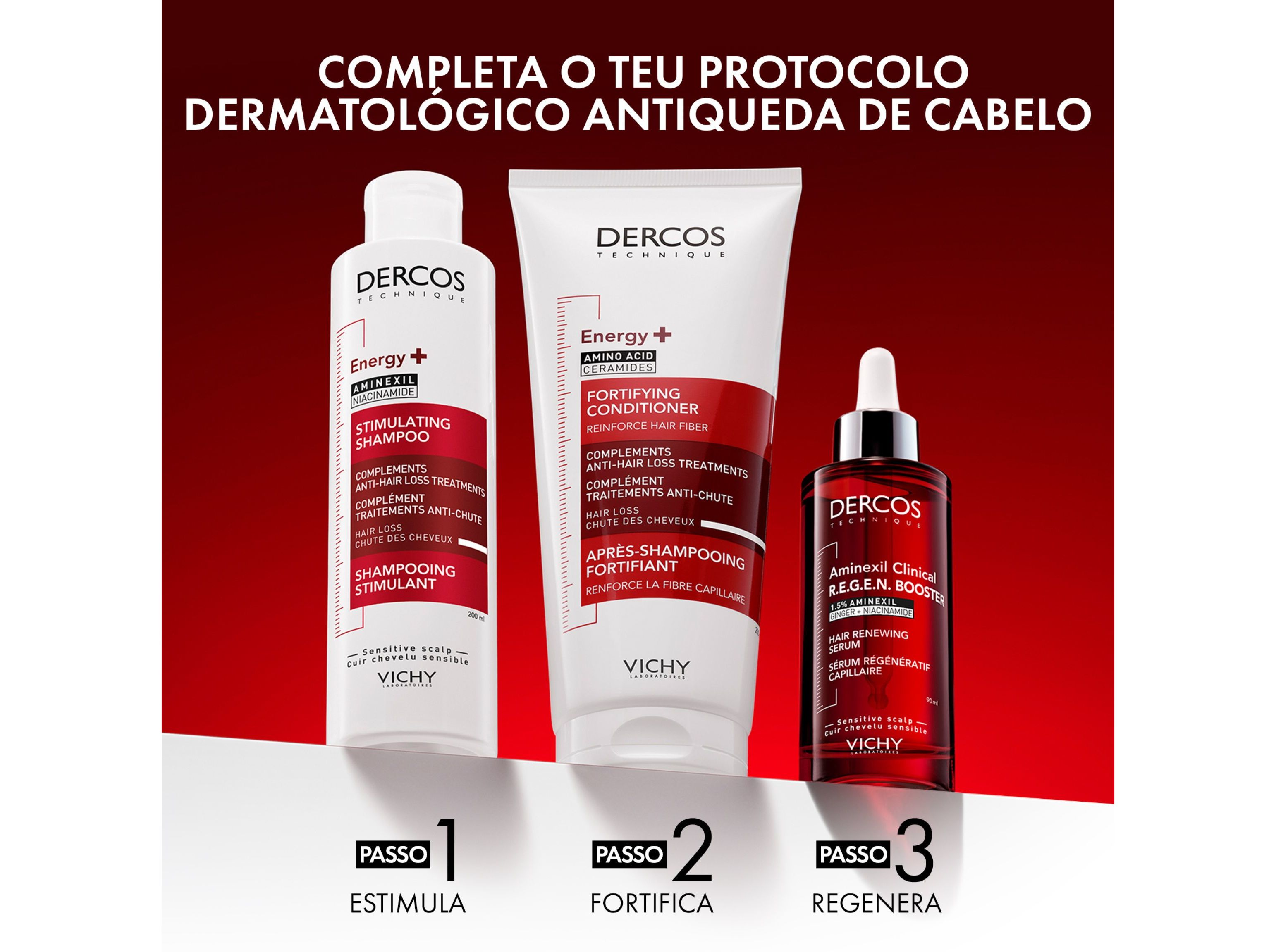 SÉRUM DERCOS AMINEXIL REGEN BOOSTER 90 ML