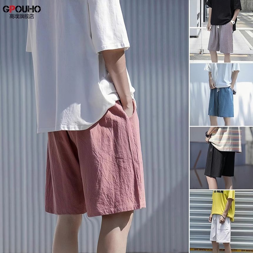 Groove Tower - Effen shorts met trekkoordtaille