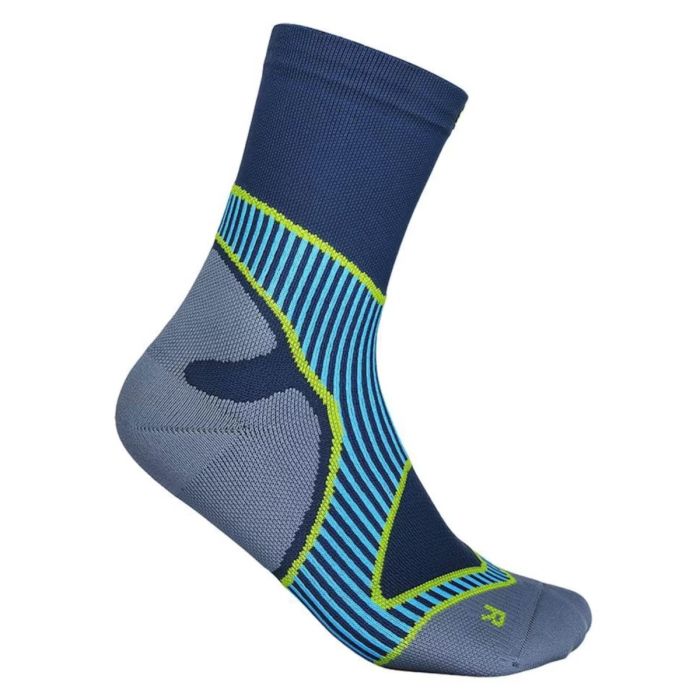 Bauerfeind Dame Strømper Run Performance Socks Mid Cut Blå