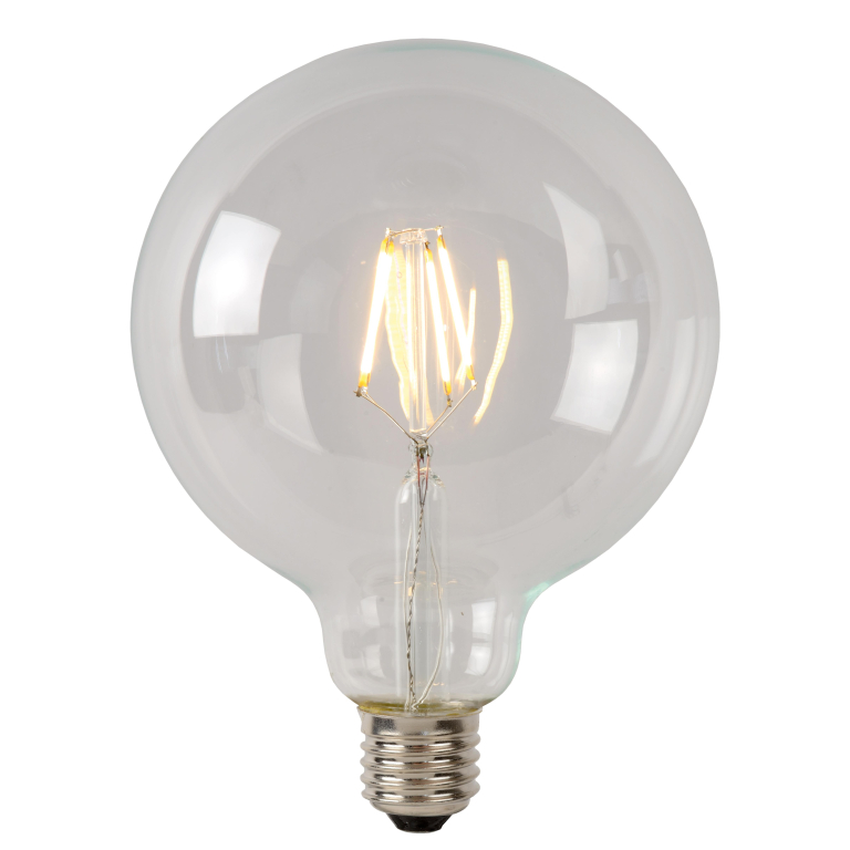 Lucide G95 LED lichtbron E27 7W 2700K B transparant dimbaar
