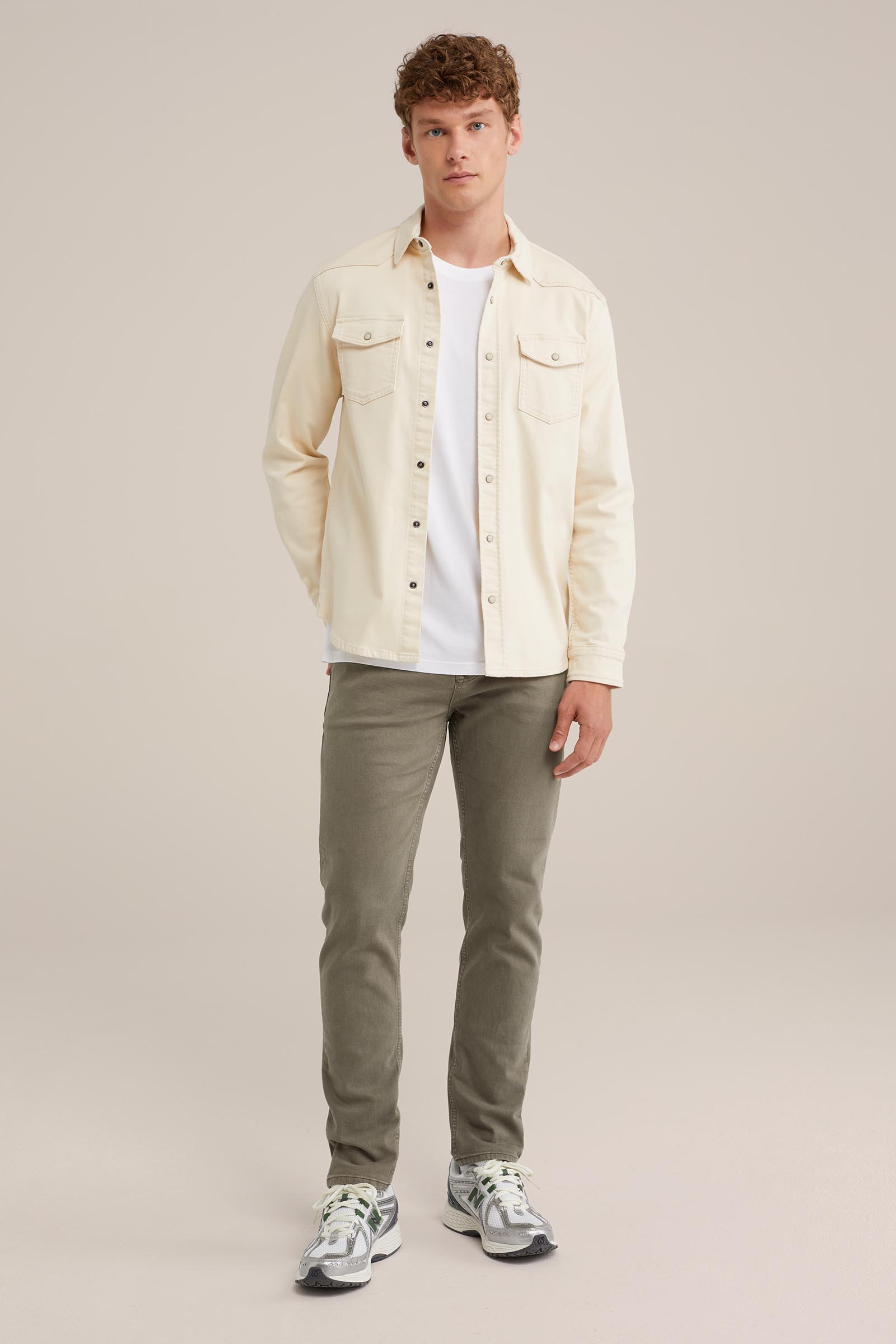 slim fit jeans met medium stretch Blue Ridge Groen