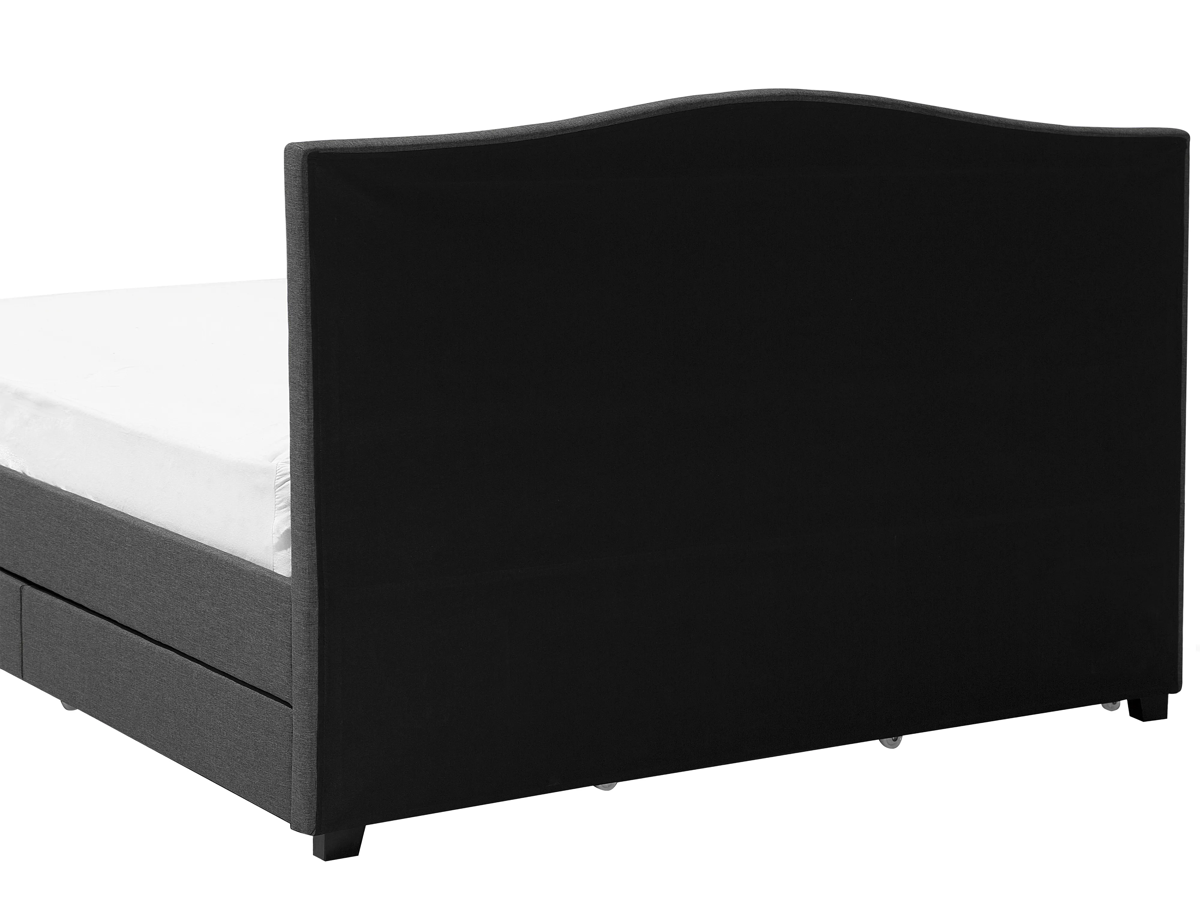 Bed met opbergladen Stof MONTPELLIER 180 x 200 cm LED Meerkleurig