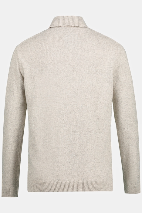 Pullover, Zopfmuster, Rollkragen