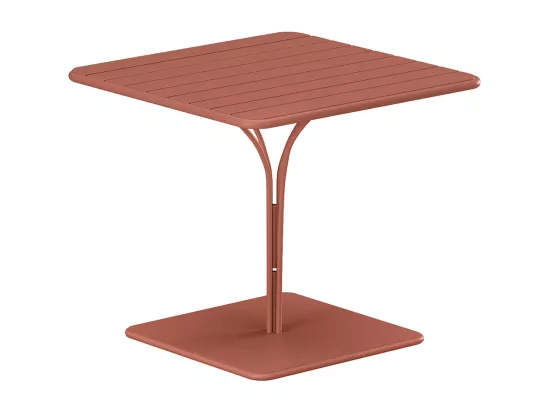 Table de jardin L.80 cm en métal - Terracotta - MIRMANDE de MYLIA