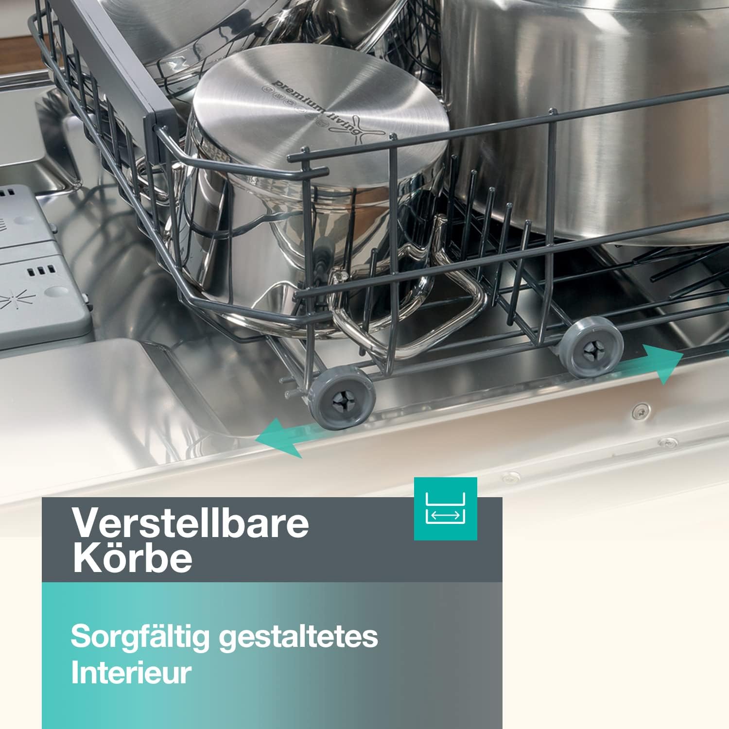 Gorenje GV561D10 Geschirrspüler/Einbaugerät FRONT NICHT ENTHALTEN/44,8 breite/11 Maßgedecke/5 Programme/TotalDry/Total AquaStop/Überlaufschutz/Klick-Klack-System/EEK: D/Einbaunische(HxBxT):82x45x58cm