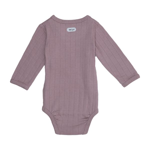Lodger Solid Overslagromper Lange Mouw - Rose