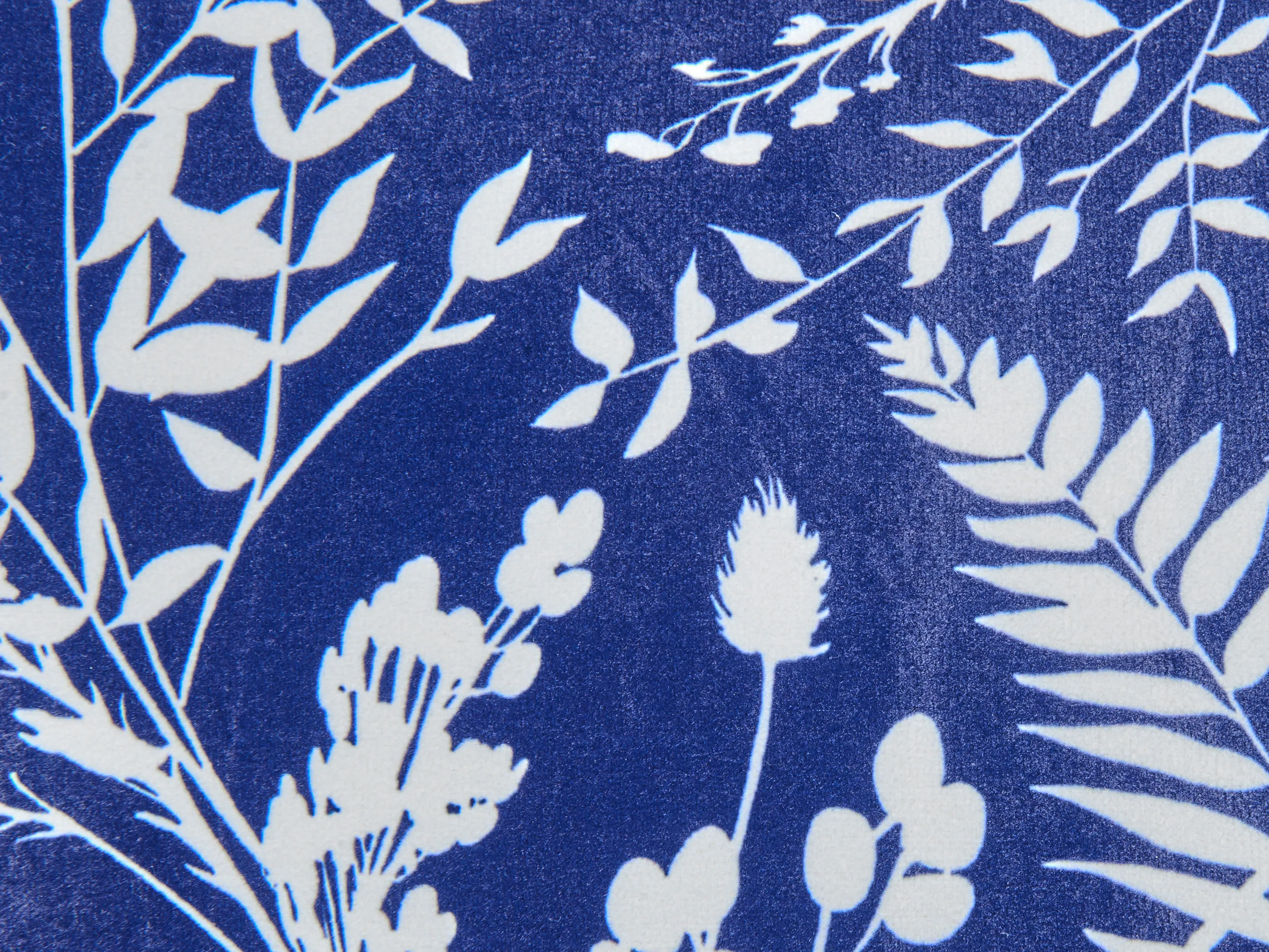 Set van 2 tuinkussens GLIMMER bladpatroon 45 x 45 cm Blauw