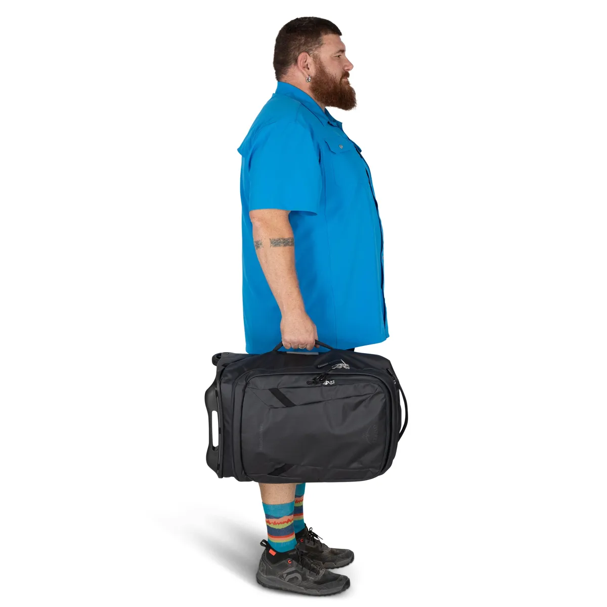 Osprey Transporter Wheeled Carry On Raven Black/black