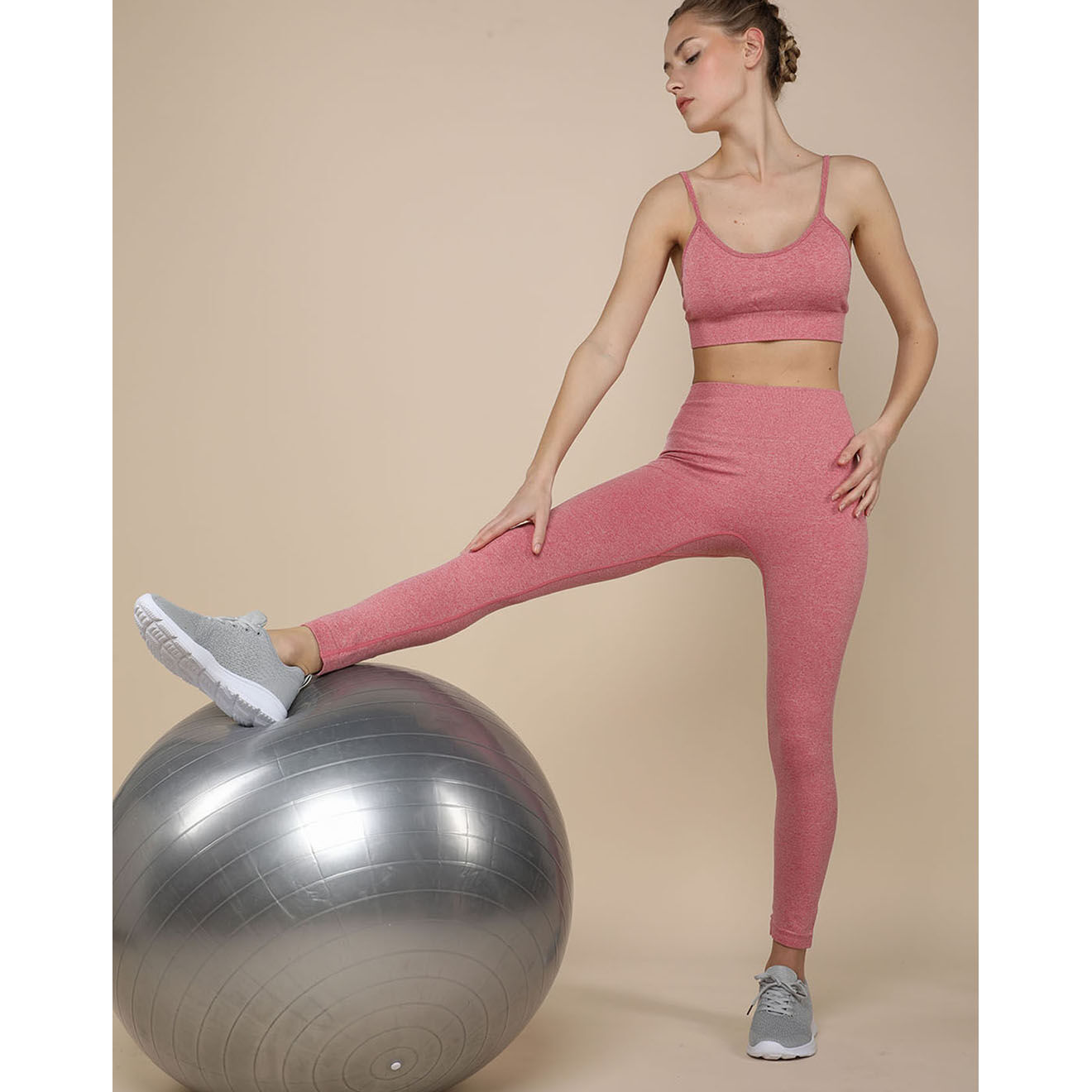 Onamaste Ballon de gym gris - D.65 cm