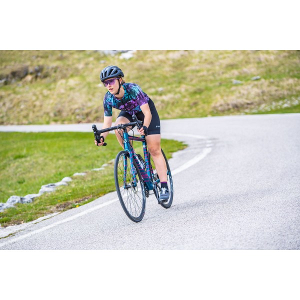 Northwave Blade Flower Cykeltrøje Til Kvinder Turkis/Lilla