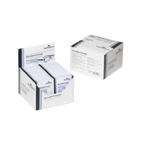 Durable 585302 Brillenputztücher, weiß