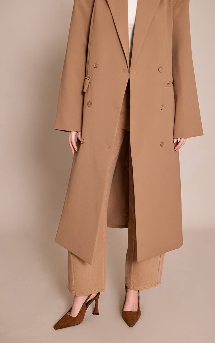 Marron Escarpins Hauts En Synthétique Avec Boucle Dorée
