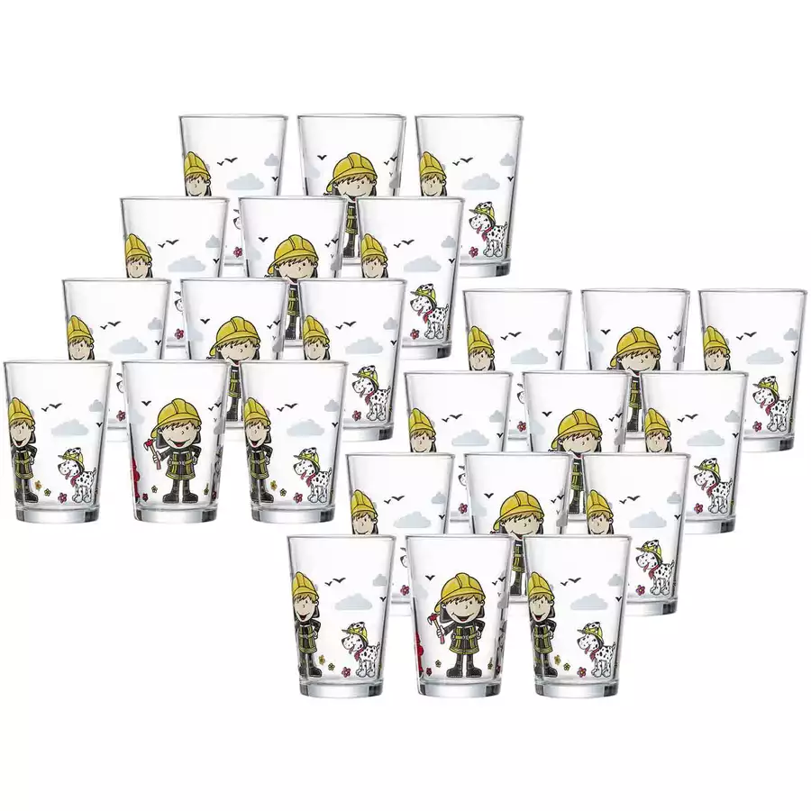 Ritzenhoff & Breker GmbH & Co. KG Kindergläser Feuerwehrmann Bernie 205 ml 24er Set bunt