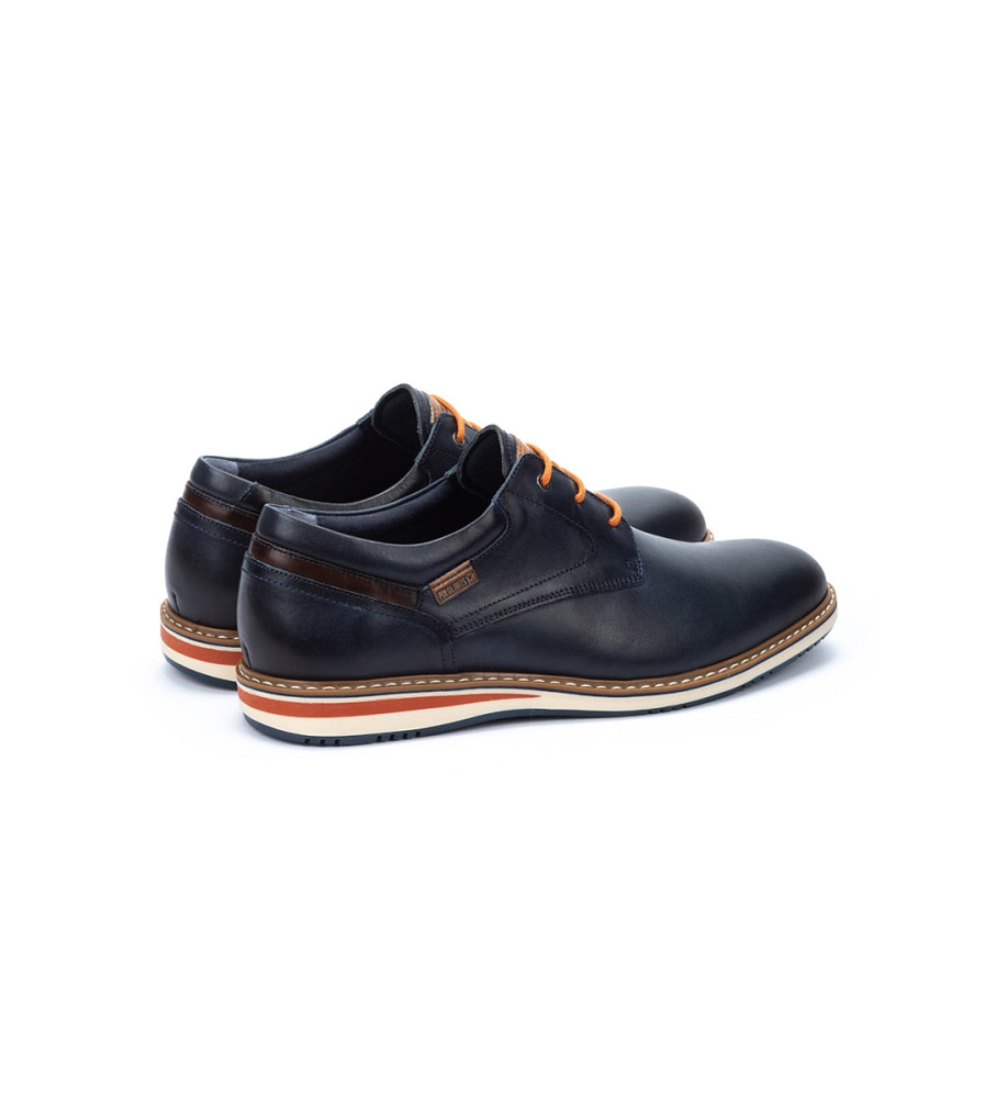 Pikolinos Avila Sapatos de couro azul marinho
