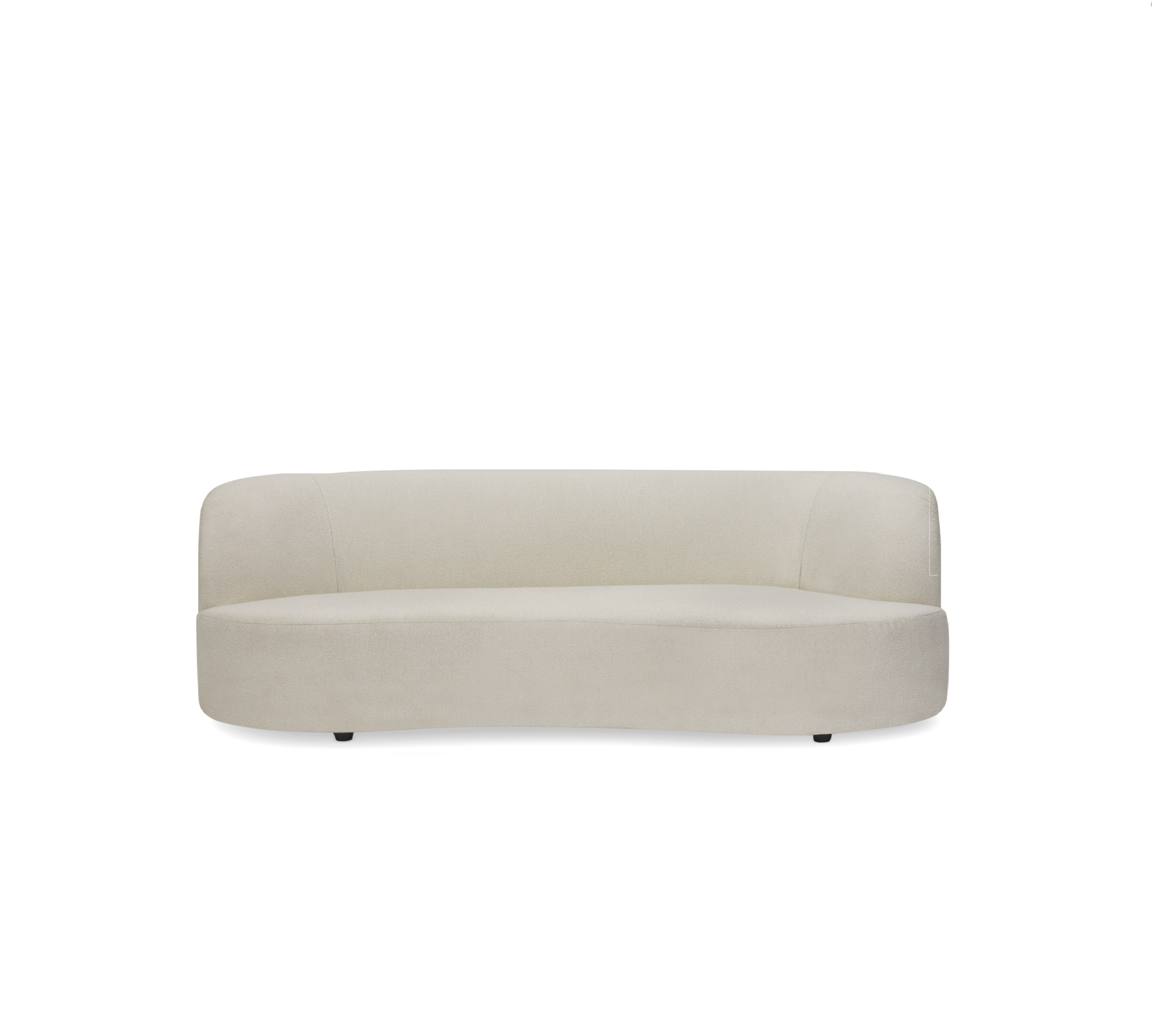 Loods 5 Design 4-zitsbank Curvy rechts 4-zits met vaste ottoman rechts | Alpine Ivory White 101