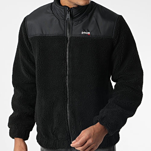 Veste Zippée Fourrure Mouton Sward 1 Noir