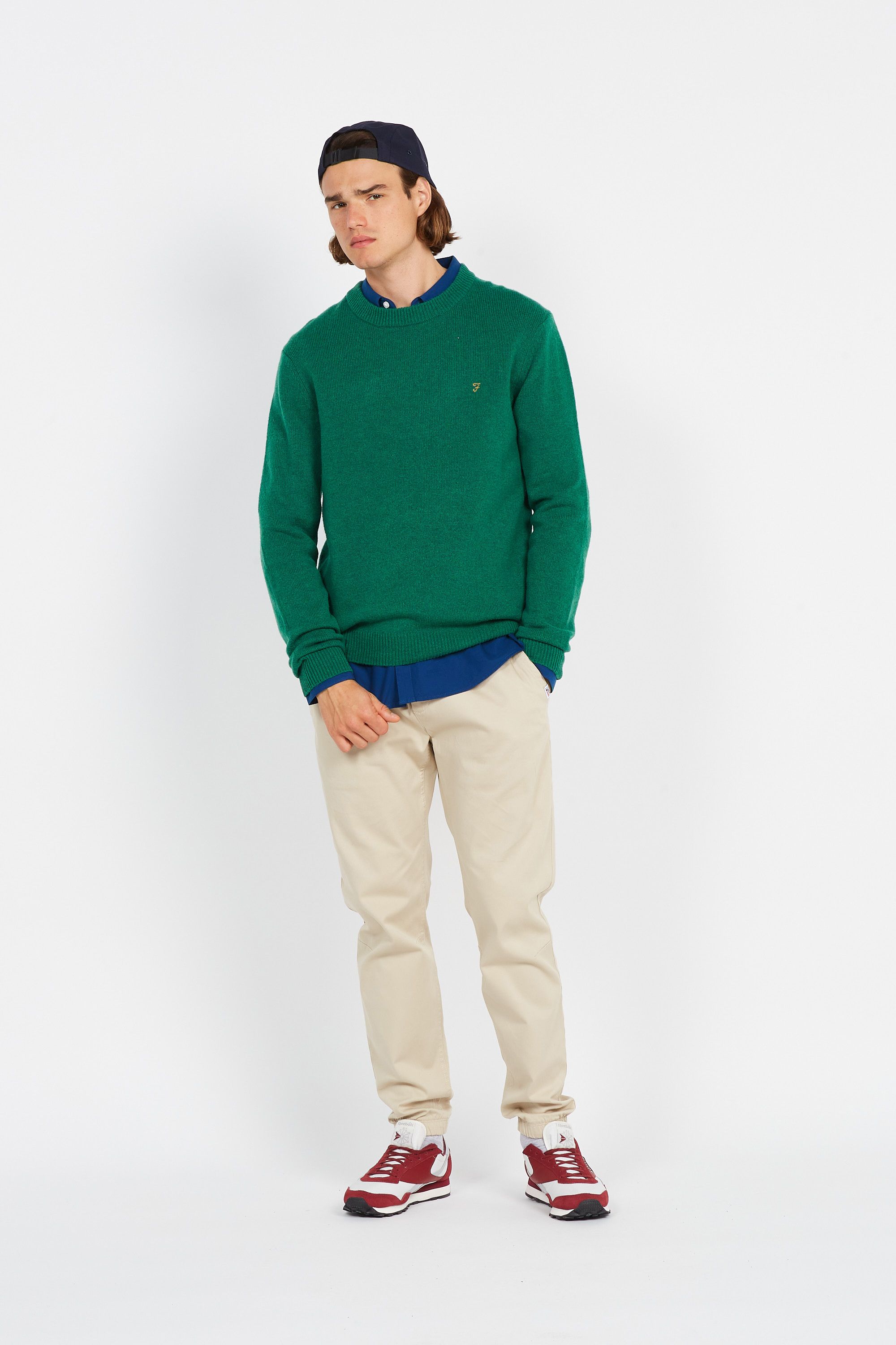 FARAH Pull BIRCHALL CREW Vert