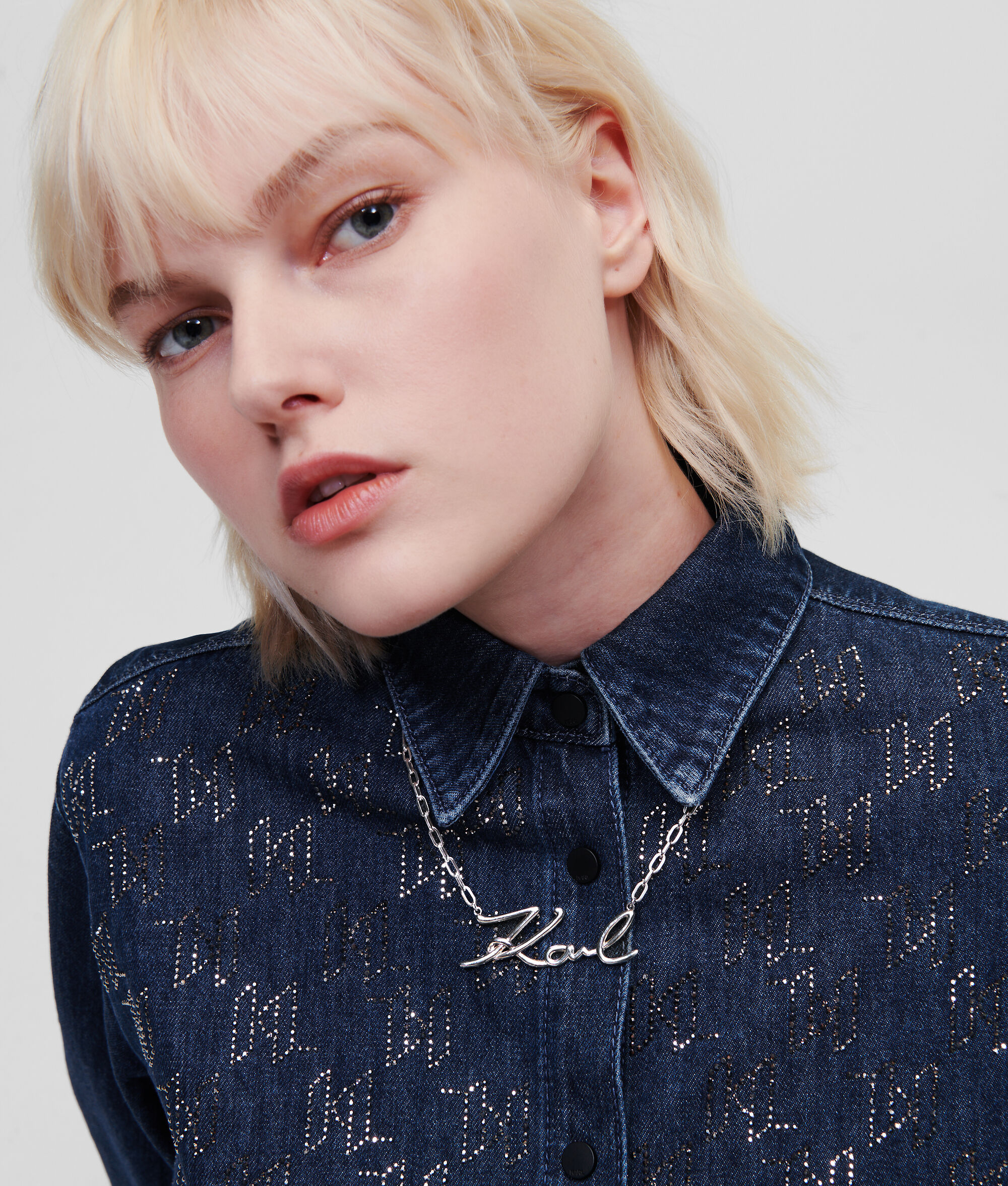 COLLIER ARGENT K/SIGNATURE