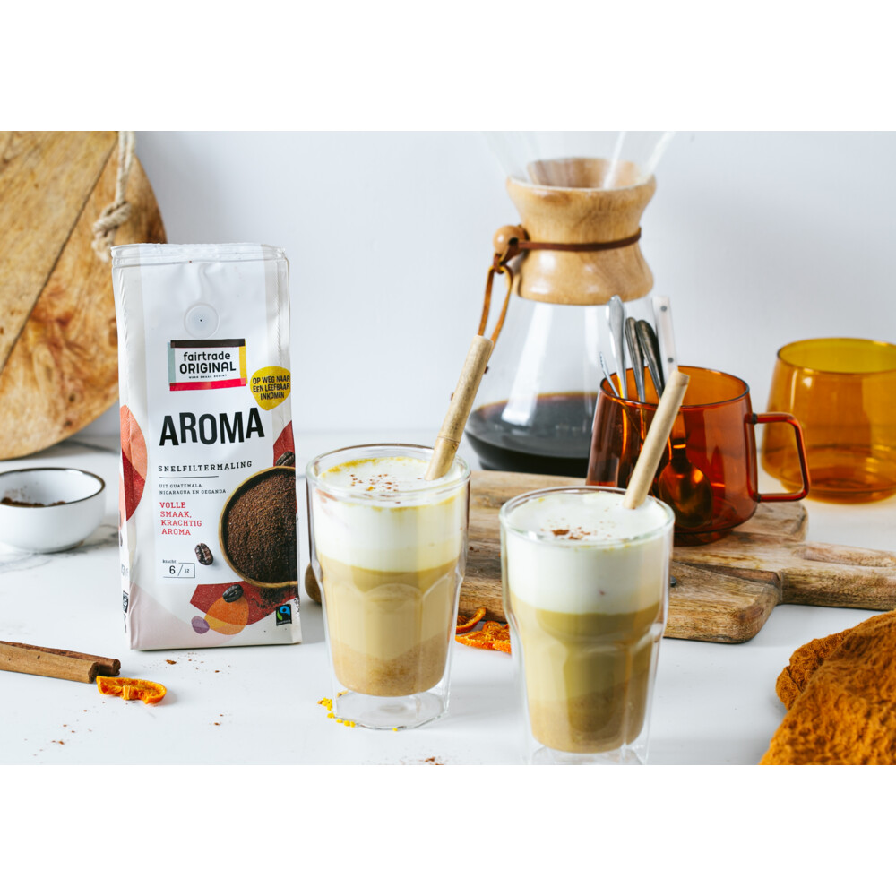 6x Fairtrade Original Koffie Aroma Snelfiltermaling250 gr