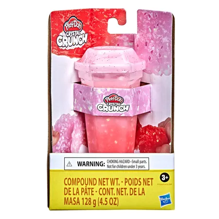 Play-Doh Crystal Crunch Einzeldosen, 1 Stück, 4-fach sortiert