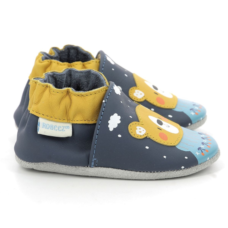 Robeez Robeez Chaussons Snow Bear Bleu