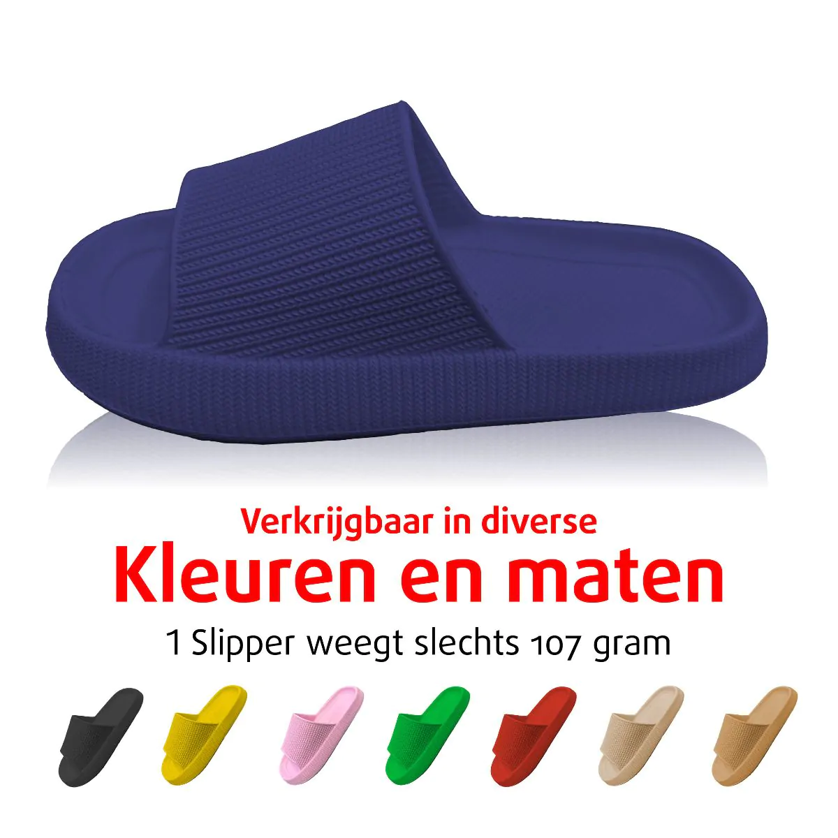 Orthopedische Zomer Badslippers (Donker blauw)