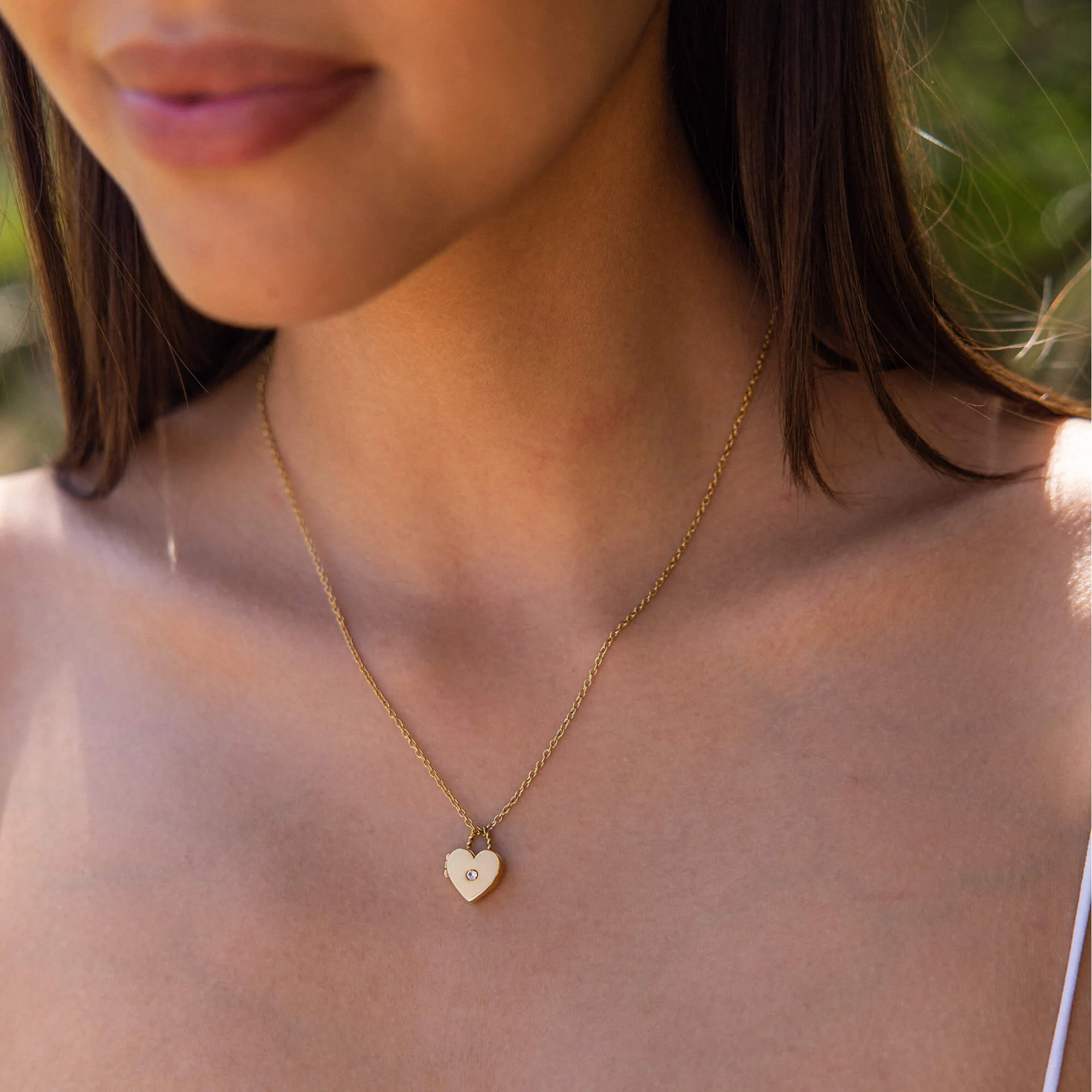 Heartbeat Medaillon Kette - PURELEI