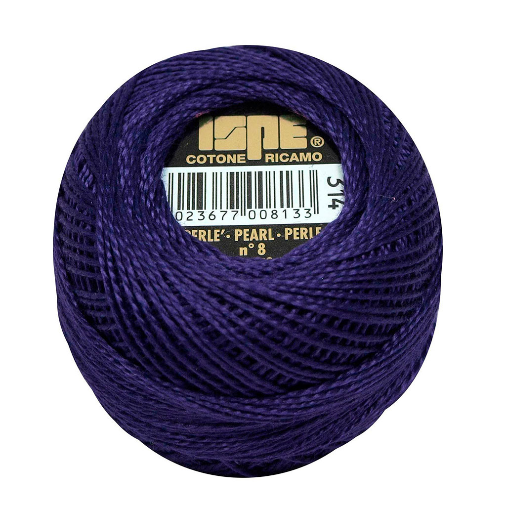 Fil broderie coton perle bleu marine 10g COL314