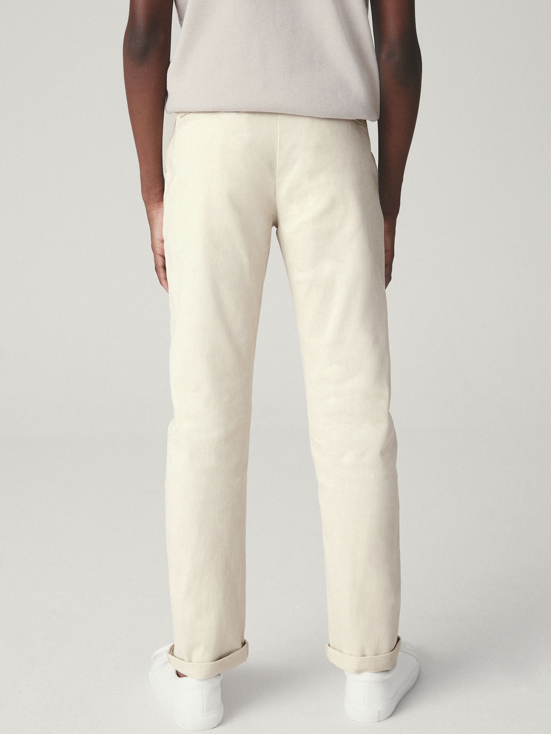 Ecru neutraal - Stretchy chino's (3-17jr)