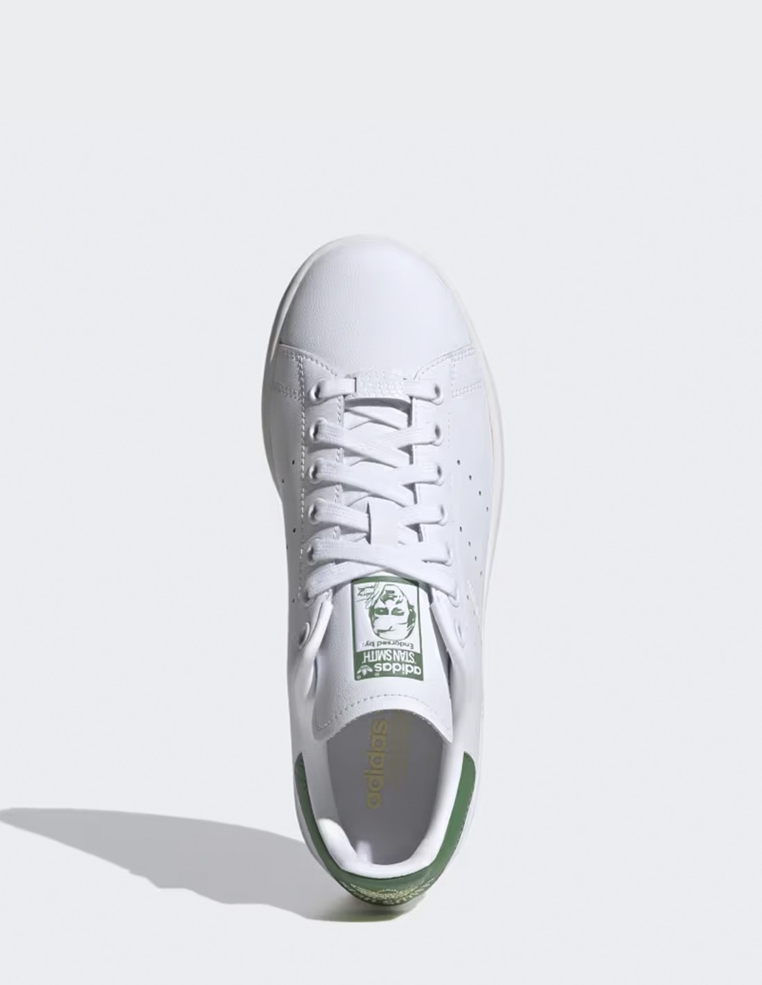 adidas Sneakers Femme Stan Smith Blanc/Vert Cuir