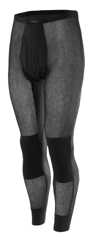 Brynje Wool Thermo Longs w/inlay, Sort<br>Holder deg tørr under aktivitet - varm når du er i ro