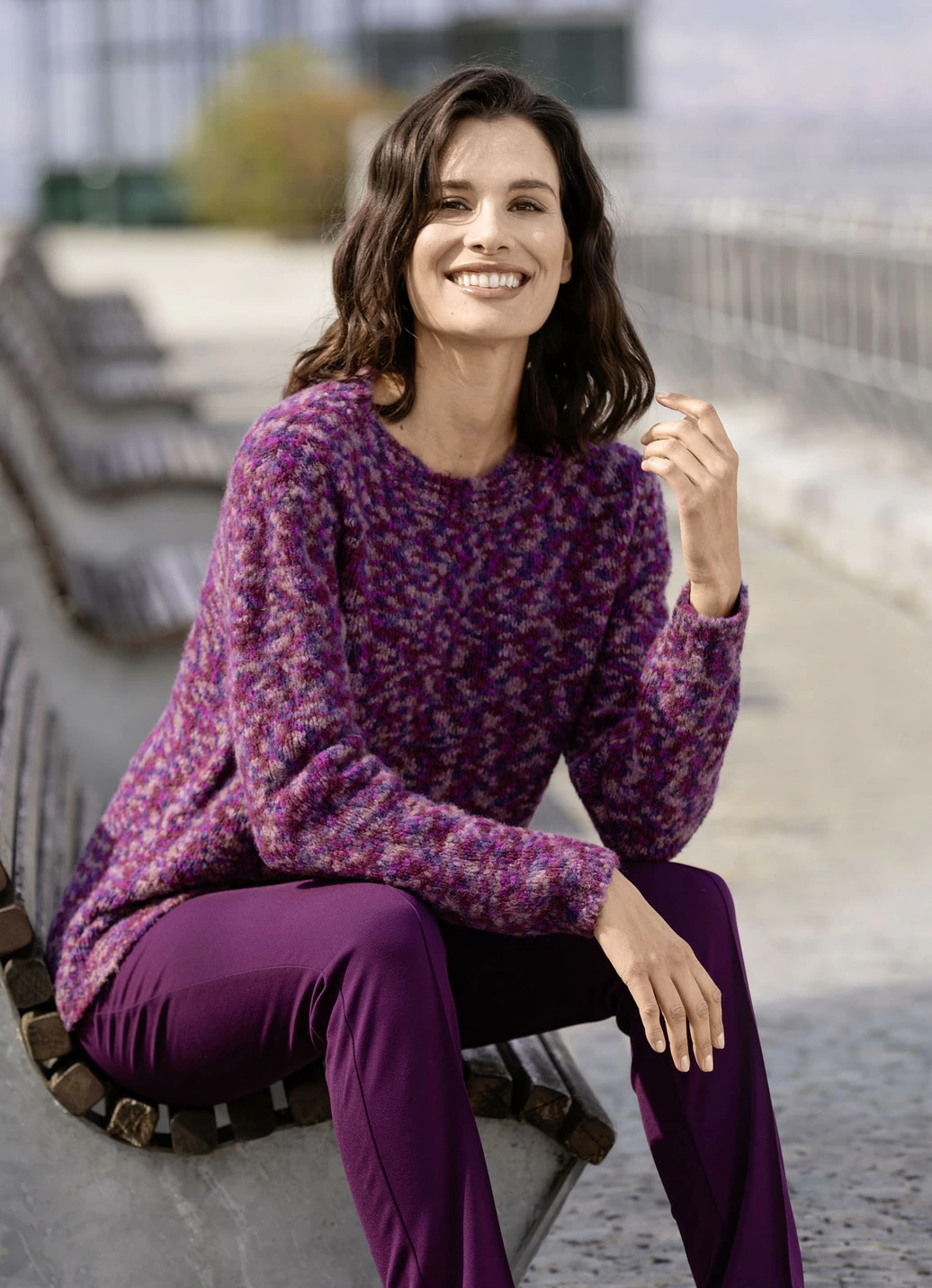 Pullover aus hochwertigem Bouclégarn