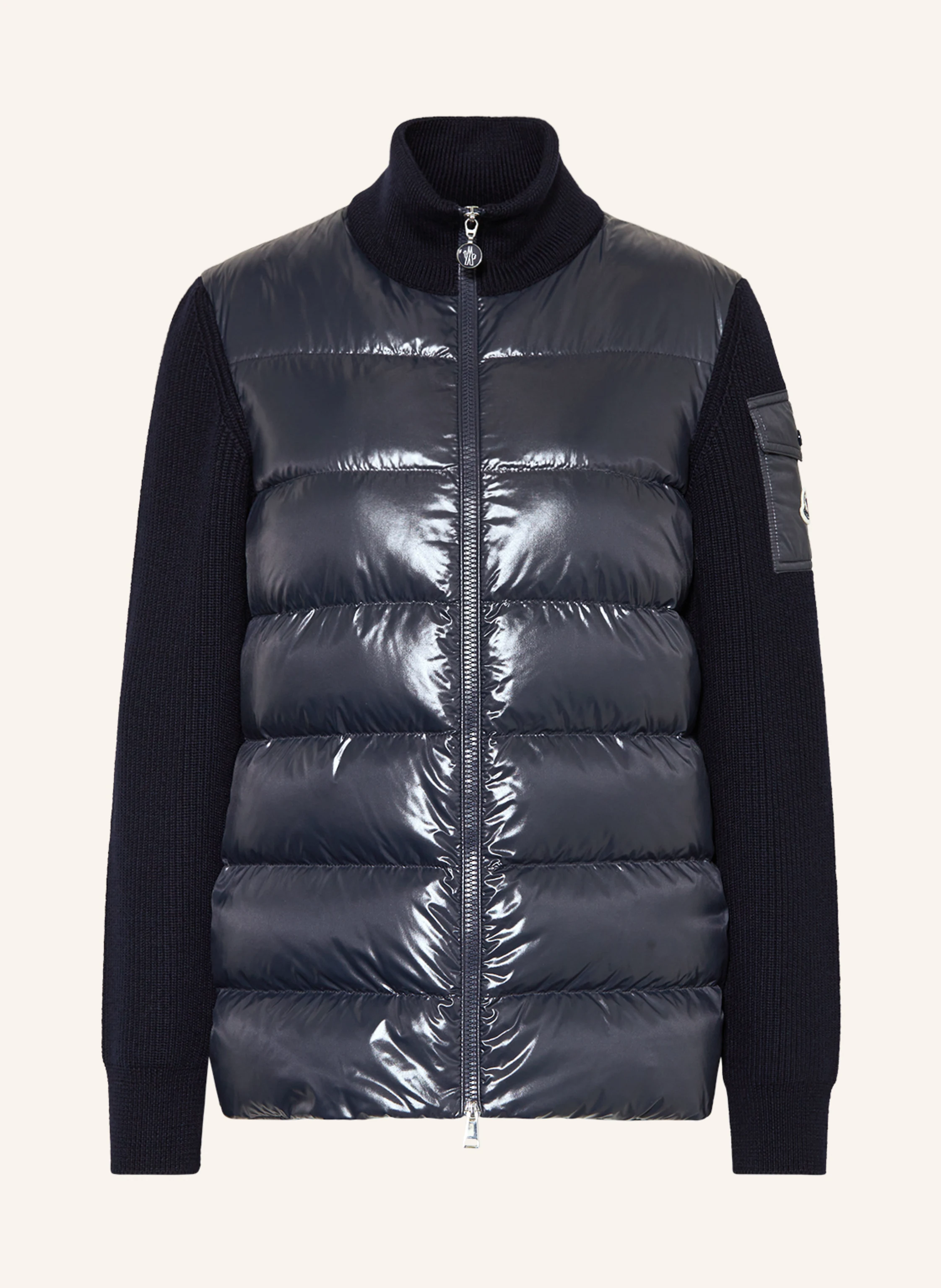 MONCLER Daunenjacke im Materialmix