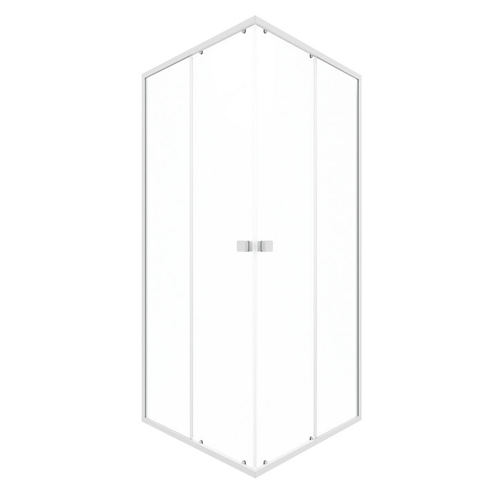 Porte de douche en angle blanc Galedo Spot 90 x 90cm