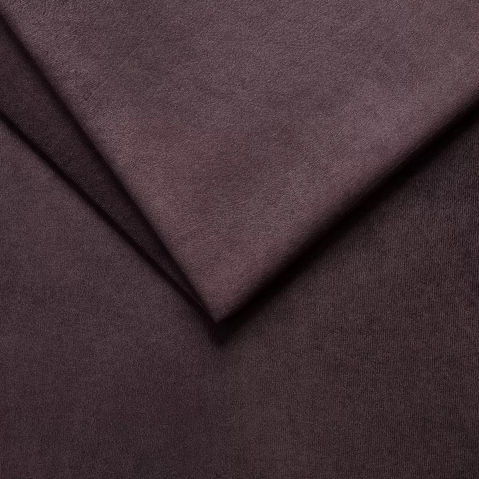Ecksofa - aubergine - Samt - mit Liegefunktion - Recamiere rechts