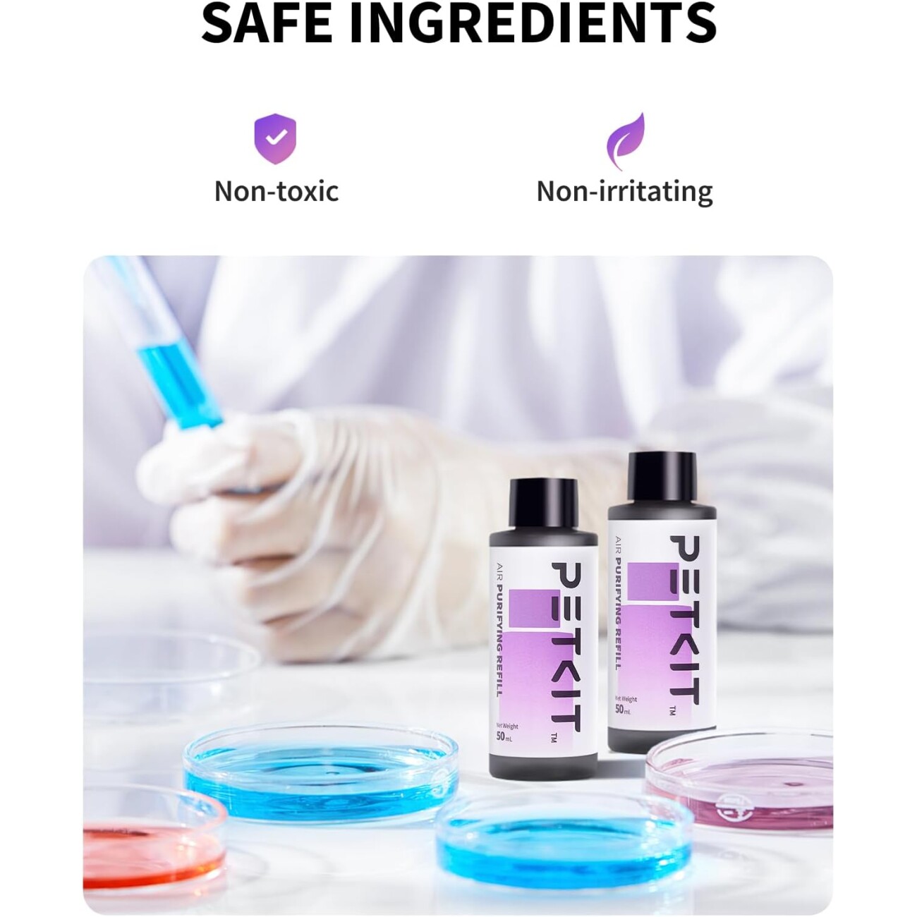 PetKit Pura X Pura Max 2 Selbstreinigende Katzentoilette Geruchsentferner Nachfüllflüssigkeit (4 Flaschen)