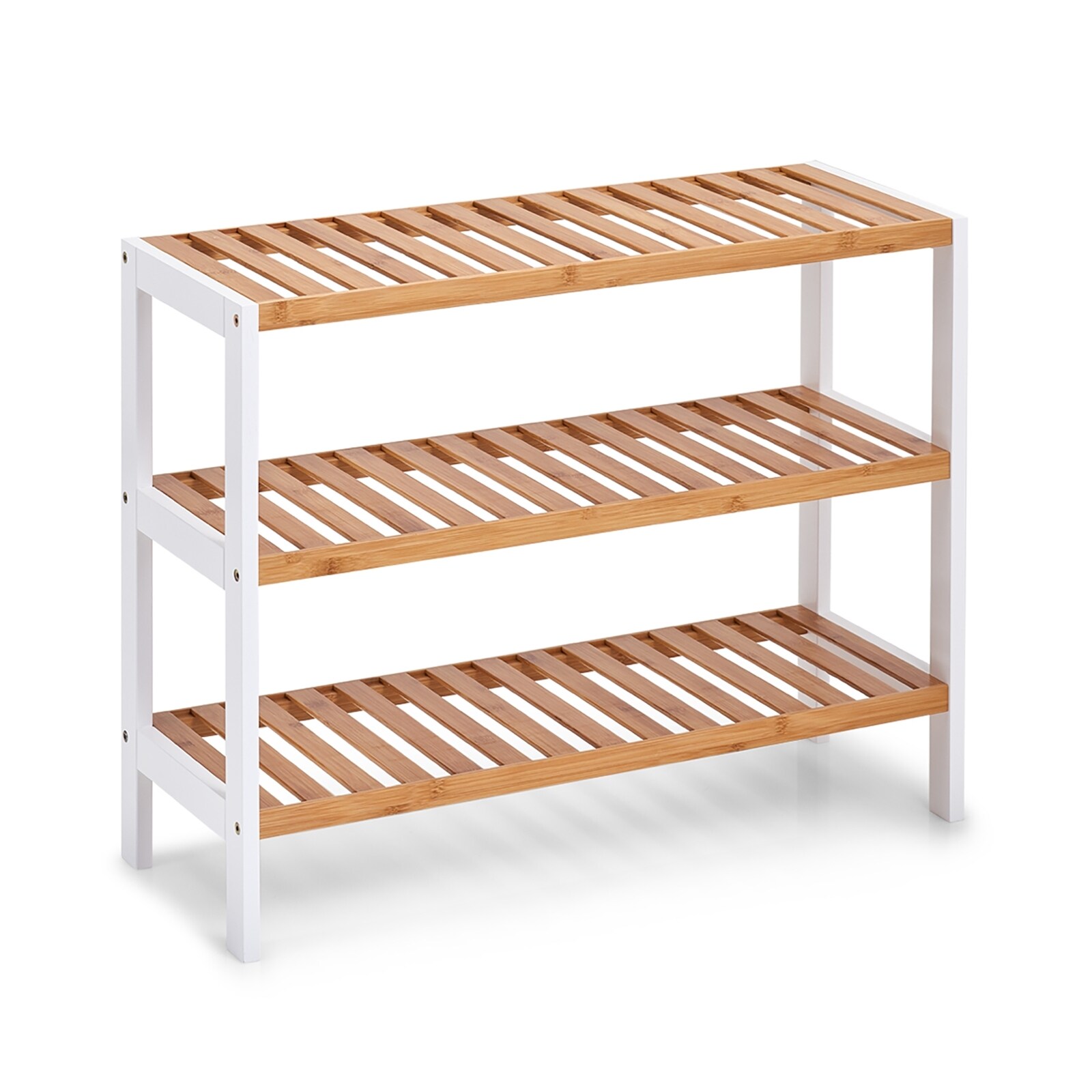HTI-Living Schuhregal, weiß-natur Schuhablage