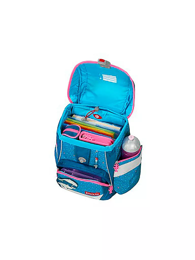 STEP BY STEP Schultaschen Set 6tlg 2in1 Plus Dolphin Pippa türkis
