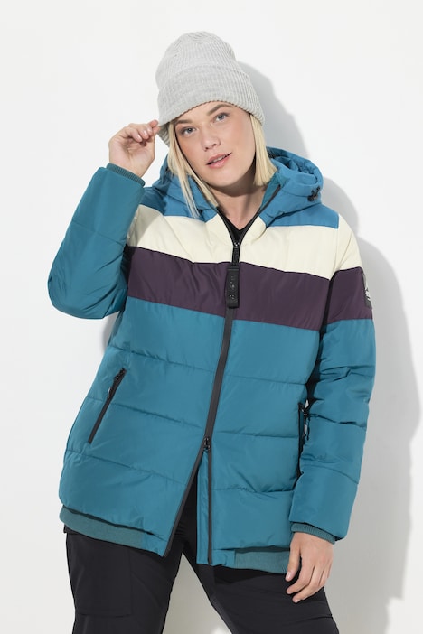Funktionsjacke, wasserdicht, 2-Wege-Zipper, Kapuze