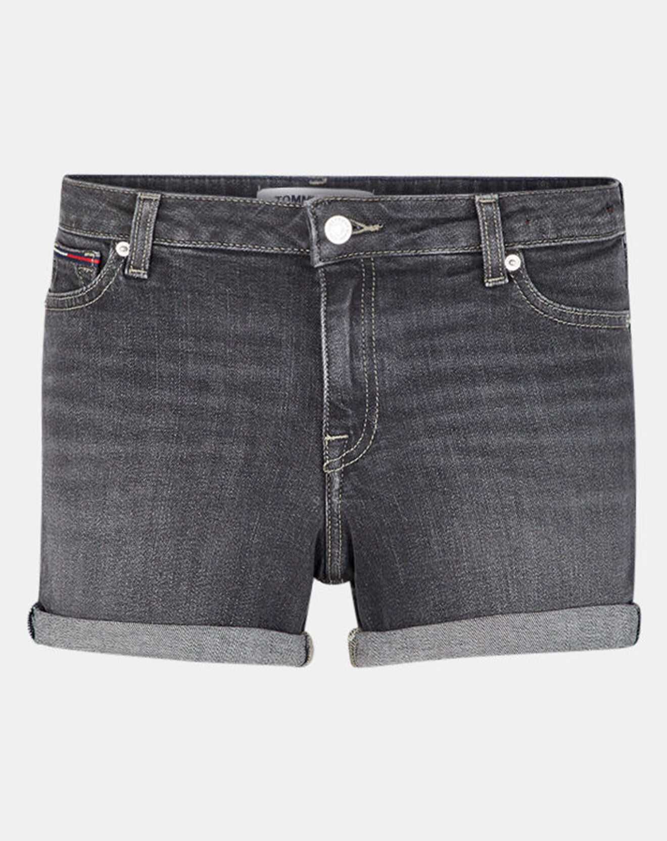 Tommy Jeans Short en Denim Mid Rise gris