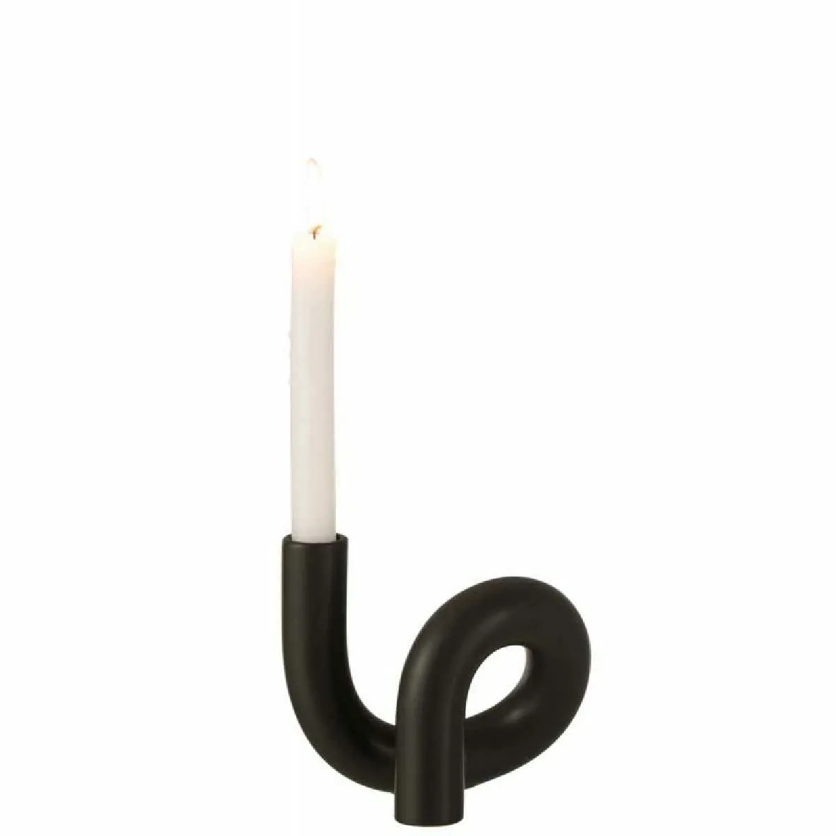 Paris Prix Bougeoir Déco Torsion - 17 cm Noir