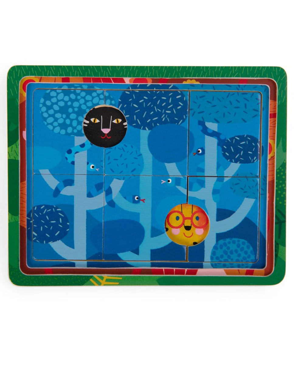 Lagenpuzzle TOUPITIS 18-teilig in bunt