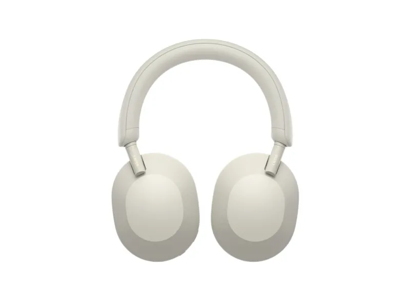 [OUTLET] - Sony WH-1000XM5 - Hovedtelefoner med mik. - fuld størrelse - Bluetooth - trådløs, kablet - aktiv støjfjerning - 3,5 mm jackstik - sølv