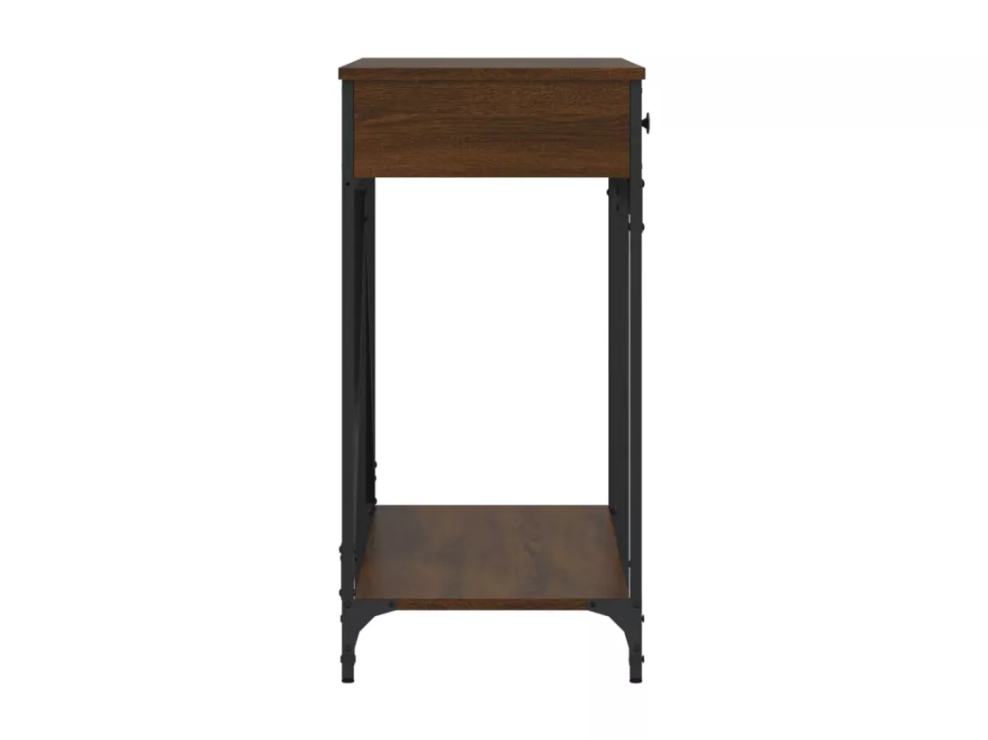 Table console chêne marron 100x39x78,5 cm bois d'ingénierie