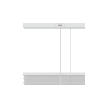 KARWEI enkel plisségordijn lichtdoorlatend wit (kleurnr. 6010) 140x180 cm (bxh)